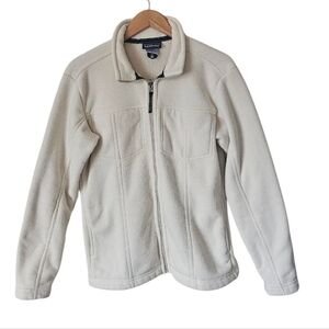 Patagonia Synchilla Corded Fleece Cozy Gorpcore Full Zip Jacket, Oatmeal Size L
